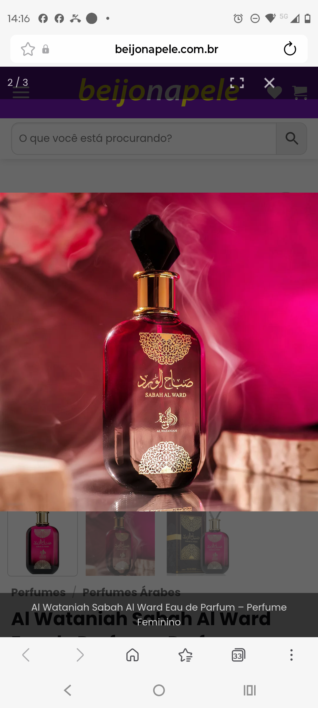 Sabah Al Ward Eau de Parfum Al wataniah - Imagem 2